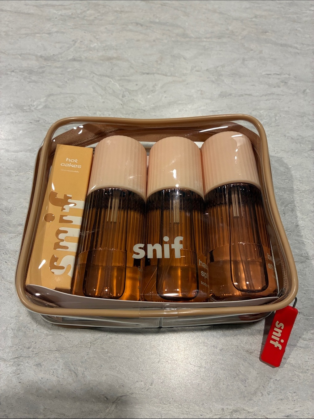 Snif Travel Spray Set in Amber & Blush